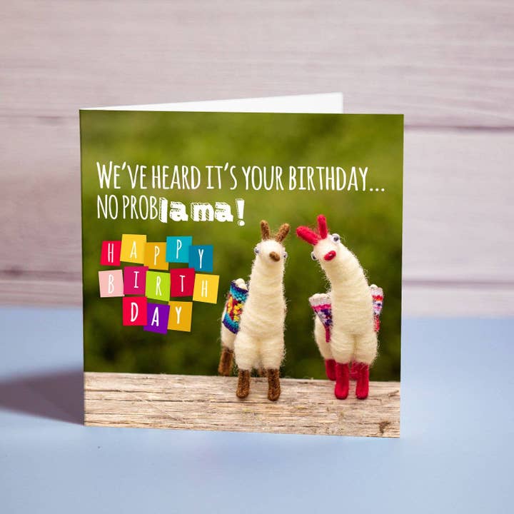 Tarjeta de cumpleaños «No ProBlama!» - 5069 para venta al por mayor de FairMail