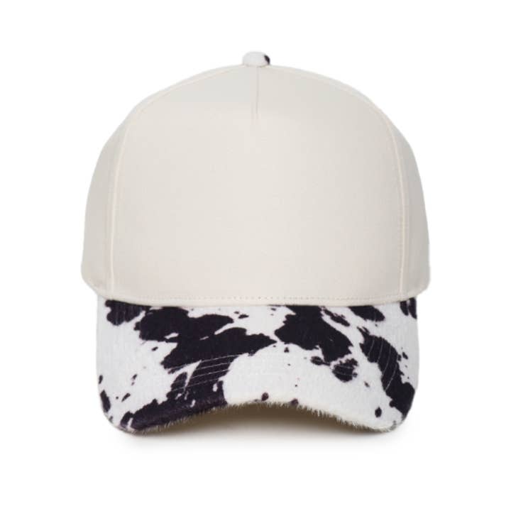 Animal Print Velvet Brim 5 Panel Trucker Hat for wholesale by David And Young