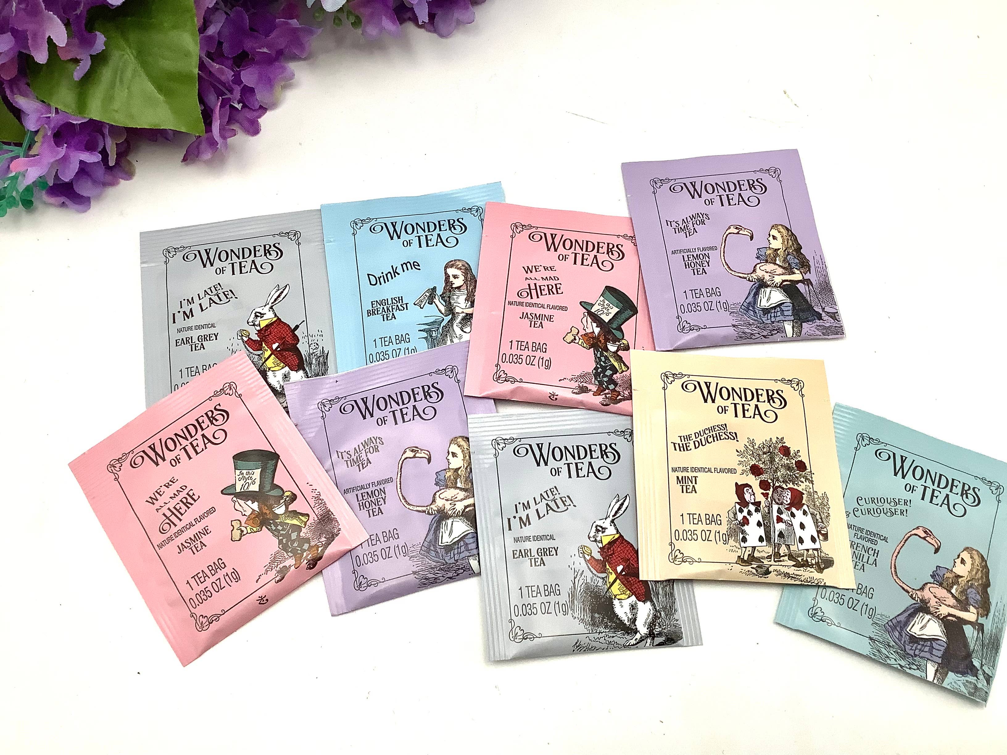 All Little Cute Things - Wholesale Tea Bags - Vintage Alice in Wonderland Assortment tea packet flavors1