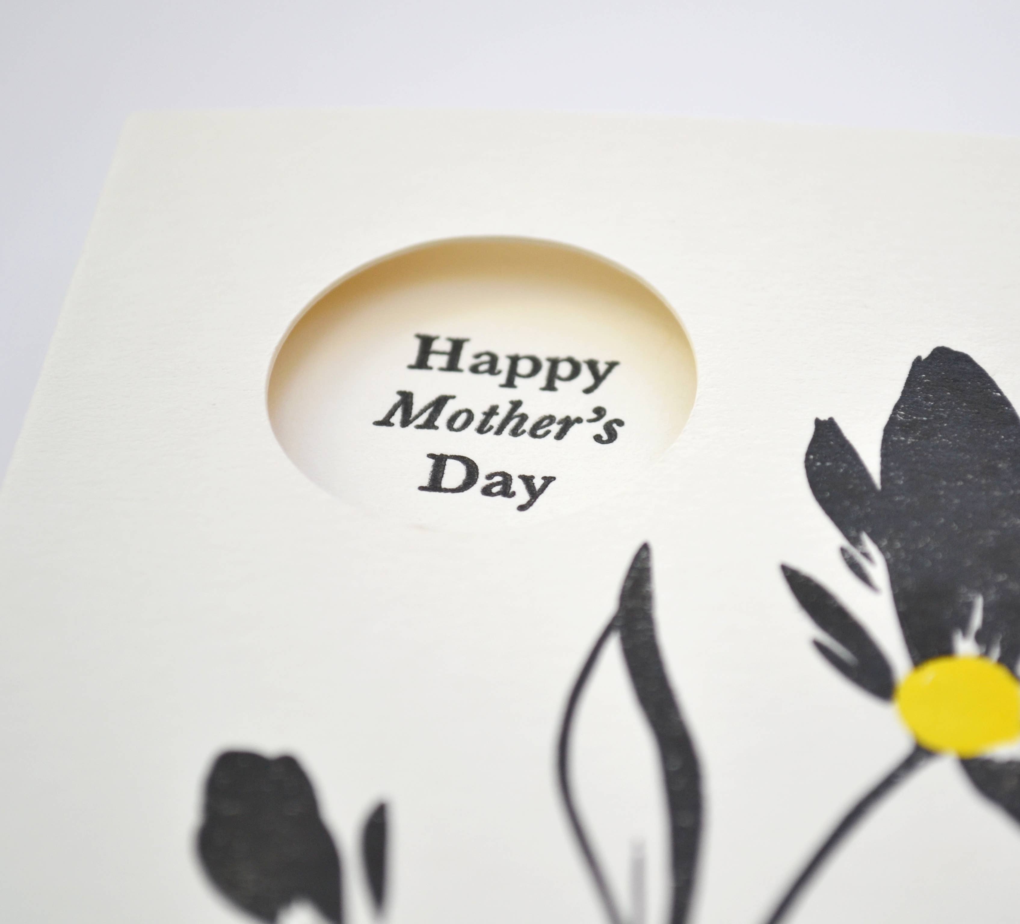 Alex & Olive - Wholesale Mother's Day Card - Floral Mother's Day Handcrafted Card - Letterpress Printed 1