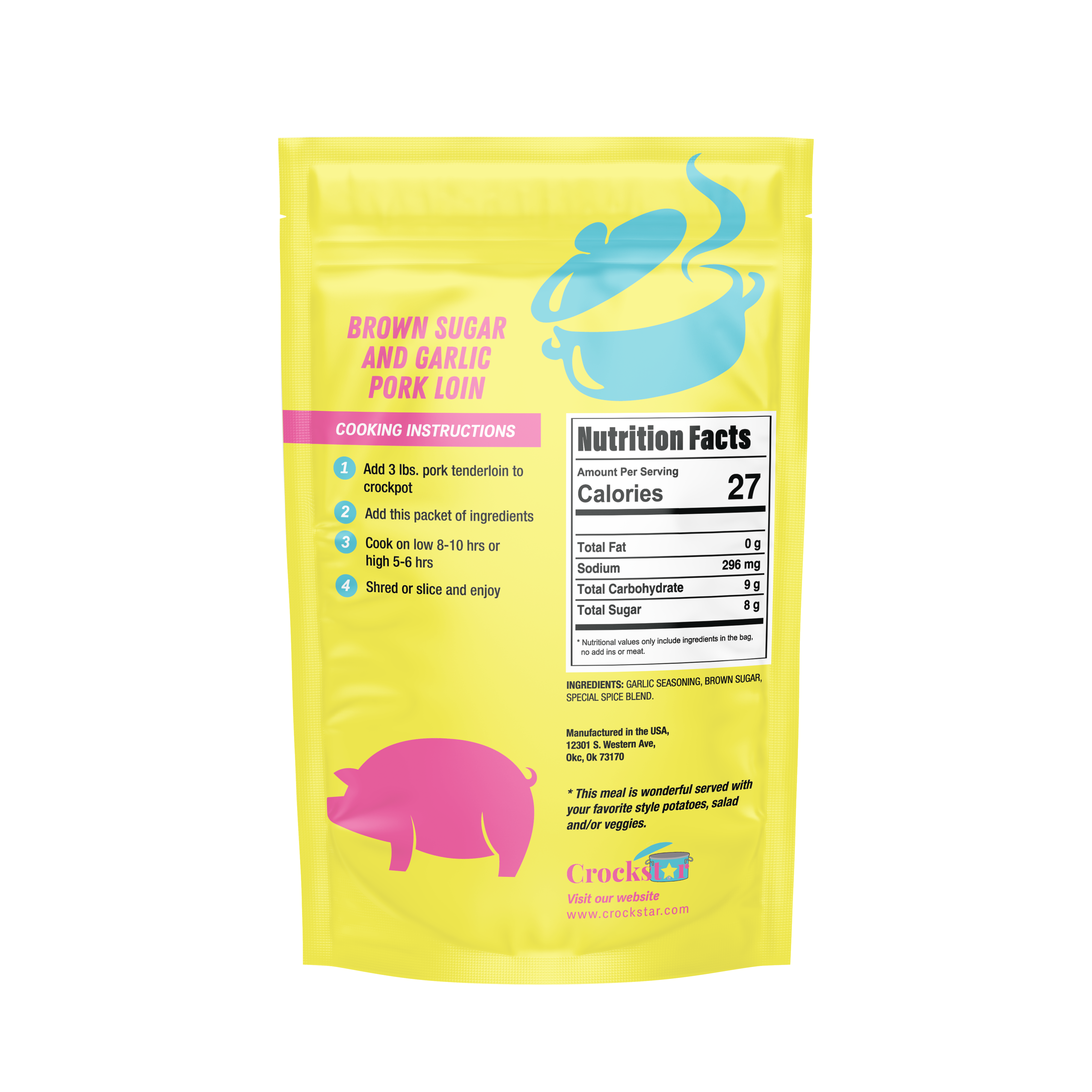 Crockstar Dinner Club – Mistura de especiarias secas por atacado – Açúcar Mascavo e Lombo de Alho1