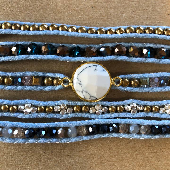 Einzigartiges Wickelarmband für böhmisches Lederarmband für den Großhandel von SoulTika