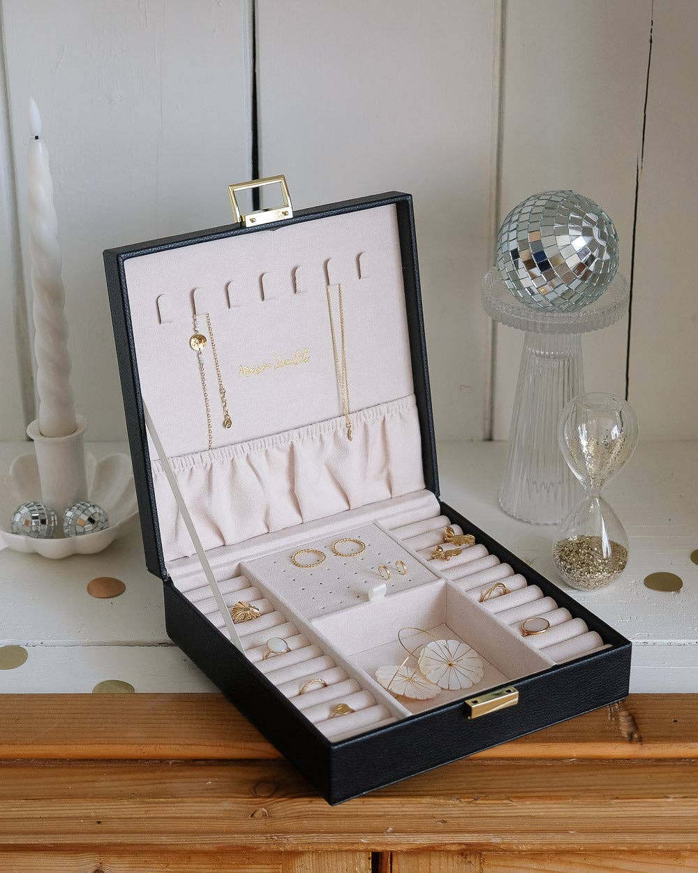 Maison Scarlett – Organizador/caixa de joias por atacado – Caixa de jóias Anne PU6