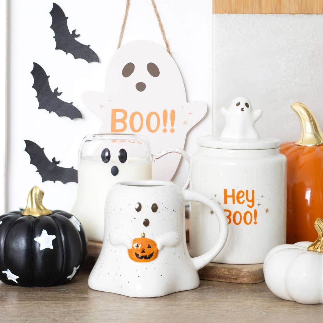 Something Different Wholesale - Wholesale Coffee Mug - Ghost Shaped Glass Halloween Mug6