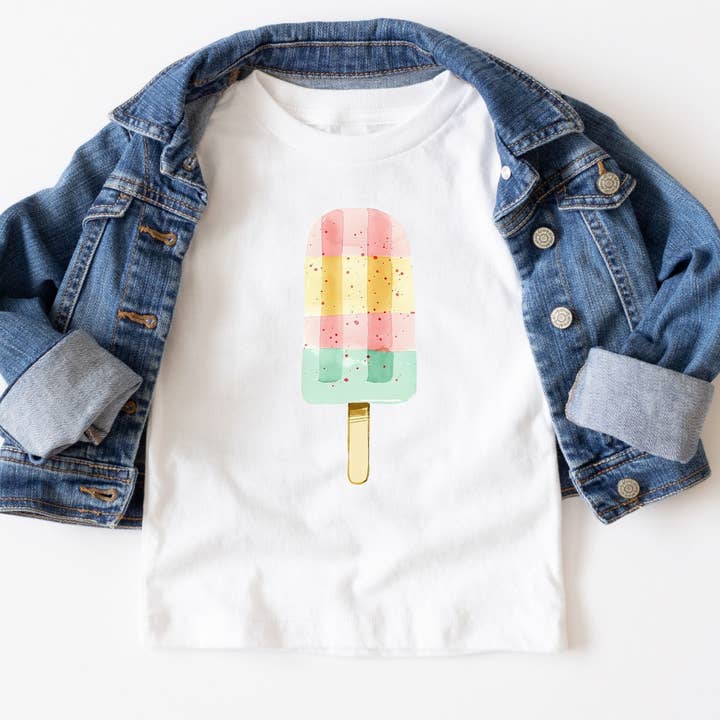 ChubbyBubbyBear - Wholesale T-Shirt - Kids - Pastel Popsicle Tee