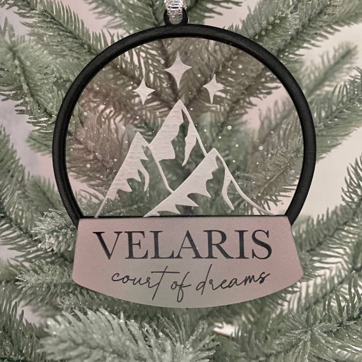 zoo&roo - Wholesale Ornament - Velaris court of dreams snowglobe acrylic ACOTAR ornament