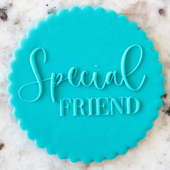 Popup-Prägestempel „Special Friend Biscuit Cookie“ für den Großhandel von Cut Bake Stamp