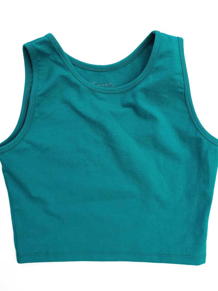 Cut Off Crop Tank Tops Cotton for wholesale by Trevena