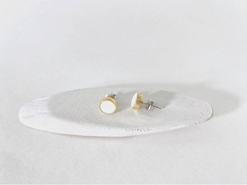 Jenica Jewelry - Wholesale Stud/Post Earrings - Small White Stud Earrings - Multiple Options4
