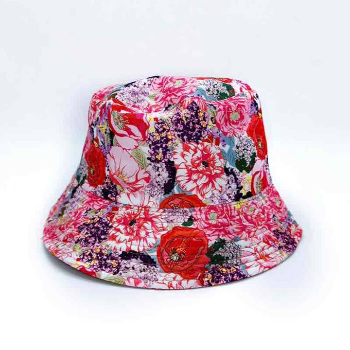 LINETA - Wholesale Bucket Hat - Women's - Bob XW2040 flower pattern2