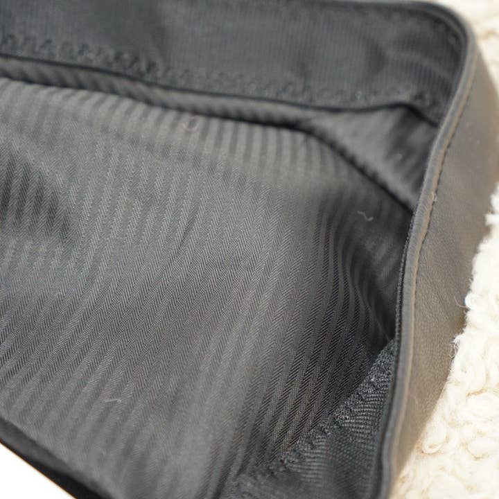 Olive & Pique - Wholesale Beret – Women's - Sherpa Textured Statement Beret, Vegan Leather Piping, Beige3