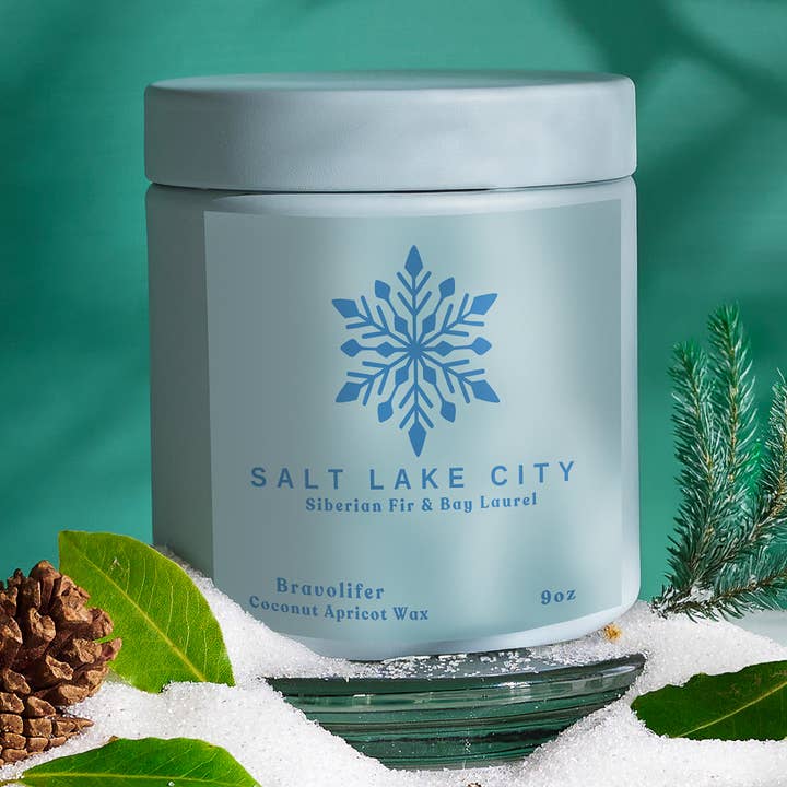 Bravo Salt Lake City Hausfrau Kerze für den Großhandel von Lumberville Candle Co.