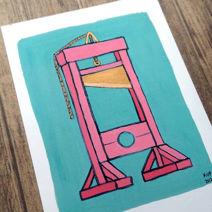 Proper Wolf - Wholesale Art Print - Kawaii Guillotine Art Print2