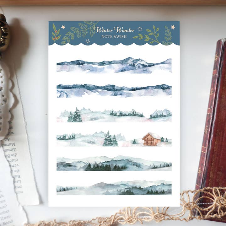Winterwunder - Winteraufkleber - Washi-Papieraufkleber für den Großhandel von Note & Wish