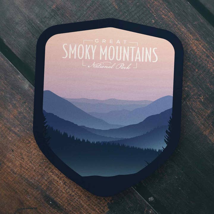 Great Smoky Mountains National Park Sticker for wholesale by Albion Mercantile Co.