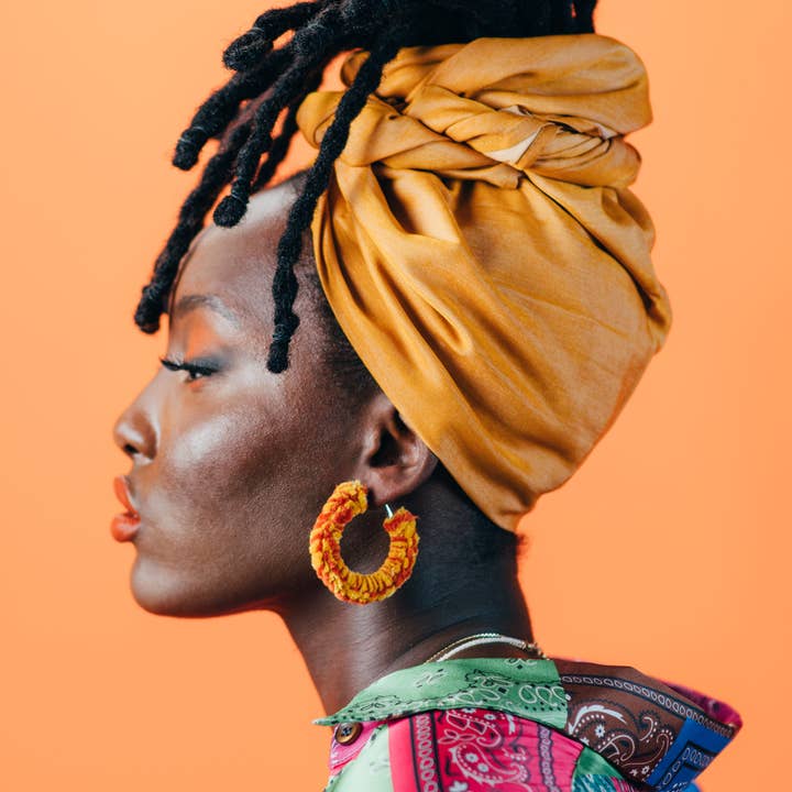 Seraphtive LLC - Wholesale Hoop Earrings - Itty Bitty Sunset Hoops in Solar2