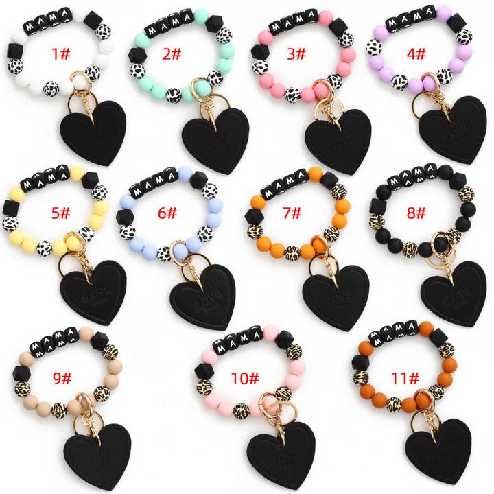 ACCITY - Wholesale Keychain Bracelet - 2024 NEW BRACELET SILICONE BEAD KEYCHAIN_CWMM12922