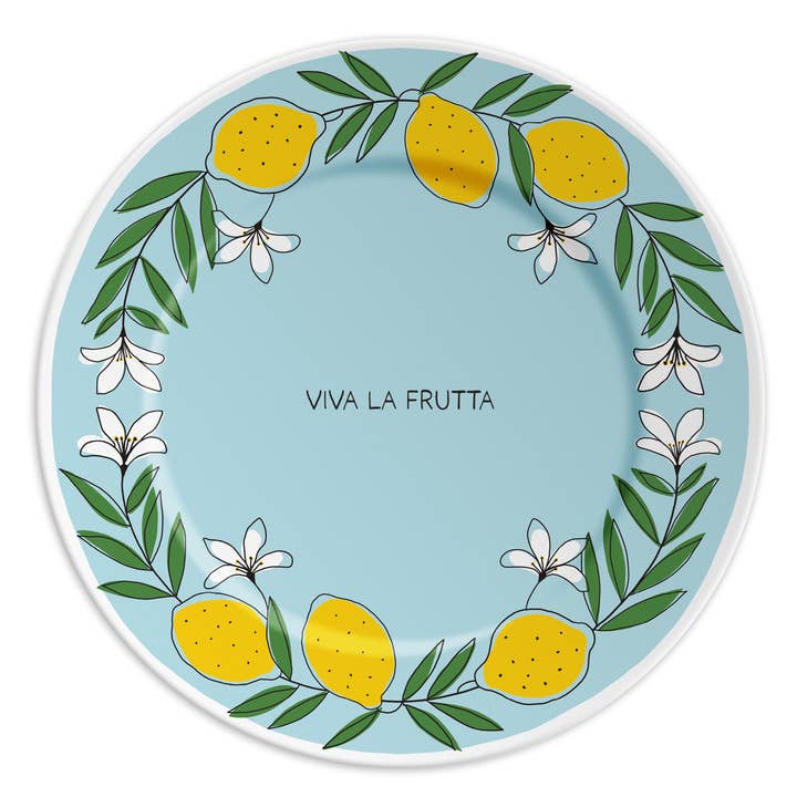 Long live the fruit - plate with lemons for wholesale by ilaria.i