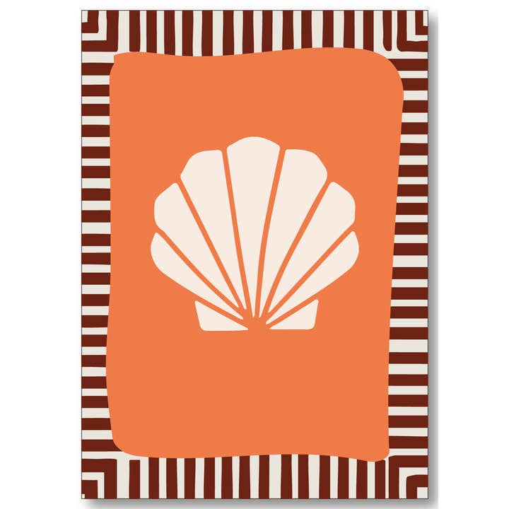 Streepjes Designs - Wholesale Postcard - Seashell | Spring/Summer '25