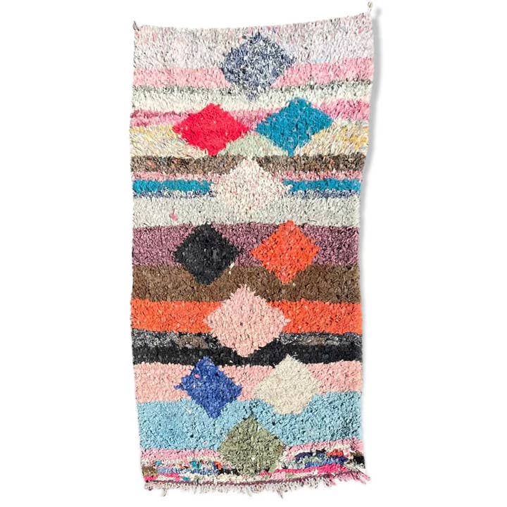 Alfombra bereber Boucherouite marroquí para venta al por mayor de leslosanges