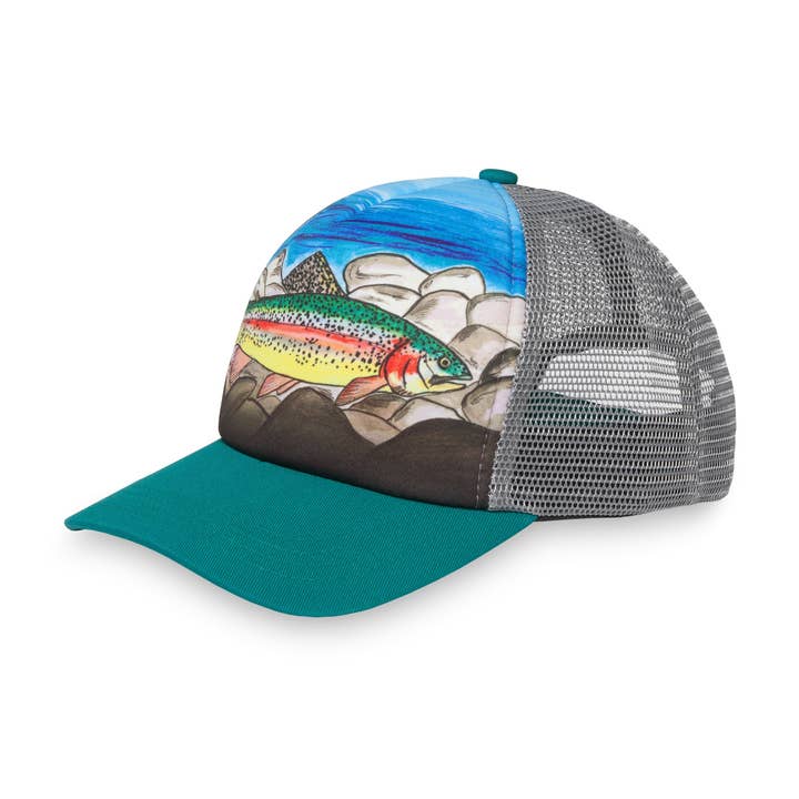 Kids' Rainbow Trout Trucker for wholesale by Sunday Afternoons