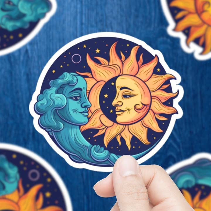 Adhesivo celestial de sol y luna para venta al por mayor de Mystical Clarity