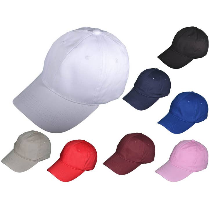 Buck Wholesale - Vente Casquette de baseball – unisexe - Chapeaux pour papa Blank Polo - BK Caps Low Profile en coton brossé1