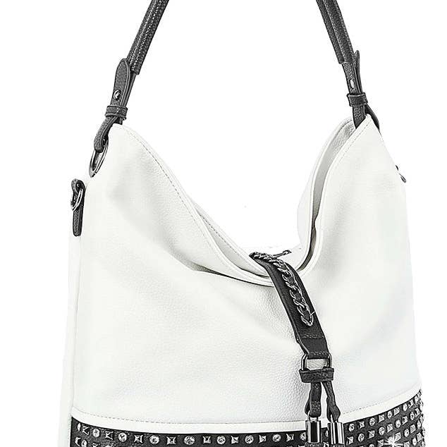 Studded Large Hobo Handbag for wholesale by Handbag Express
