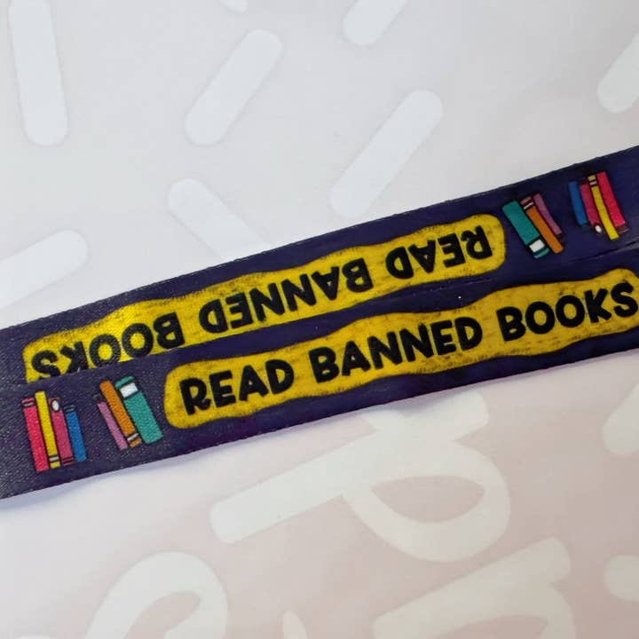 Read Banned Books Lanyard for wholesale by Sprinkles Studios