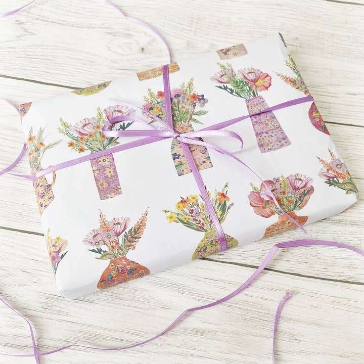 Papier d'emballage cadeau jolis pots pour la vente par Angela Savage Illustration