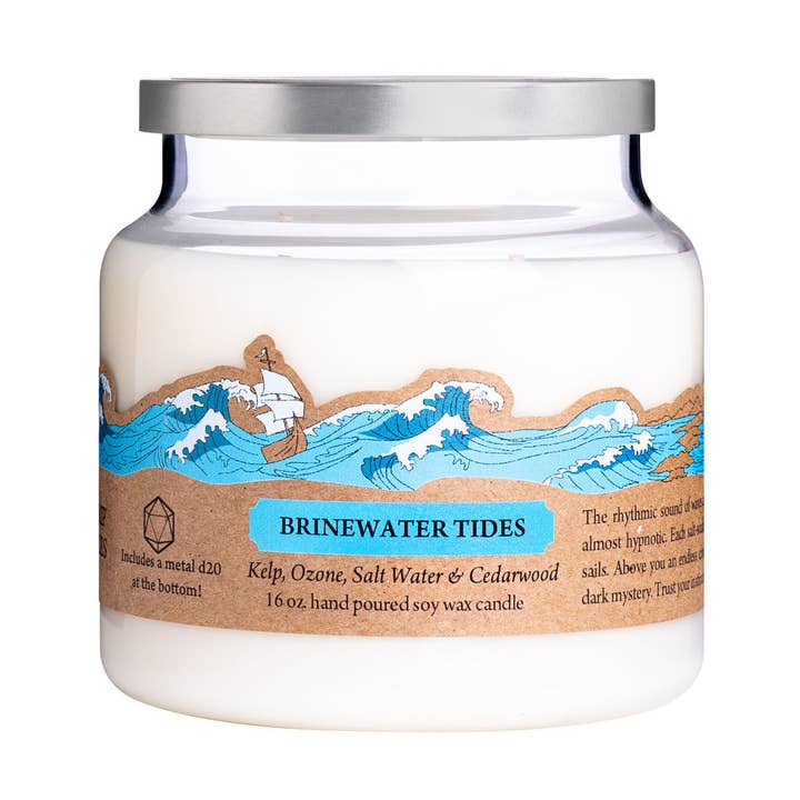 Brinewater Tides 16oz Kerze für den Großhandel von Cantrip Candles