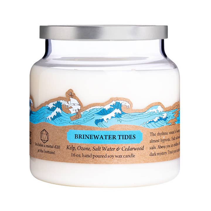 Cantrip Candles – wholesale Jar/filled candle – Brinewater Tides 16oz Candle
