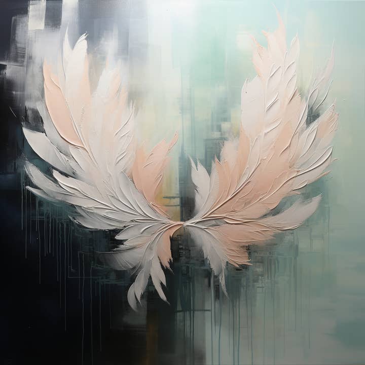 Plume calme abstraite pour la vente par Vision2Canvas