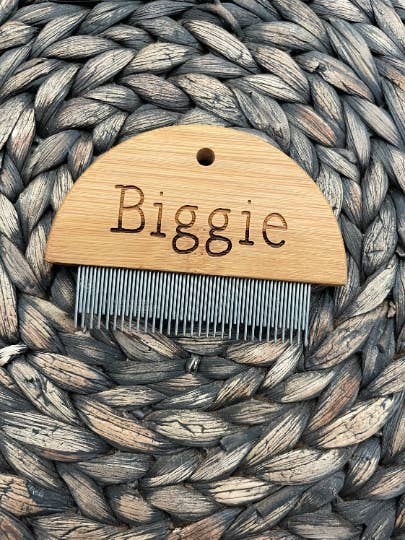 Hazel Grove Customs - Vente Brosse – chat et chien - Pinceau pour animaux de compagnie gravé, brosse personnalisée