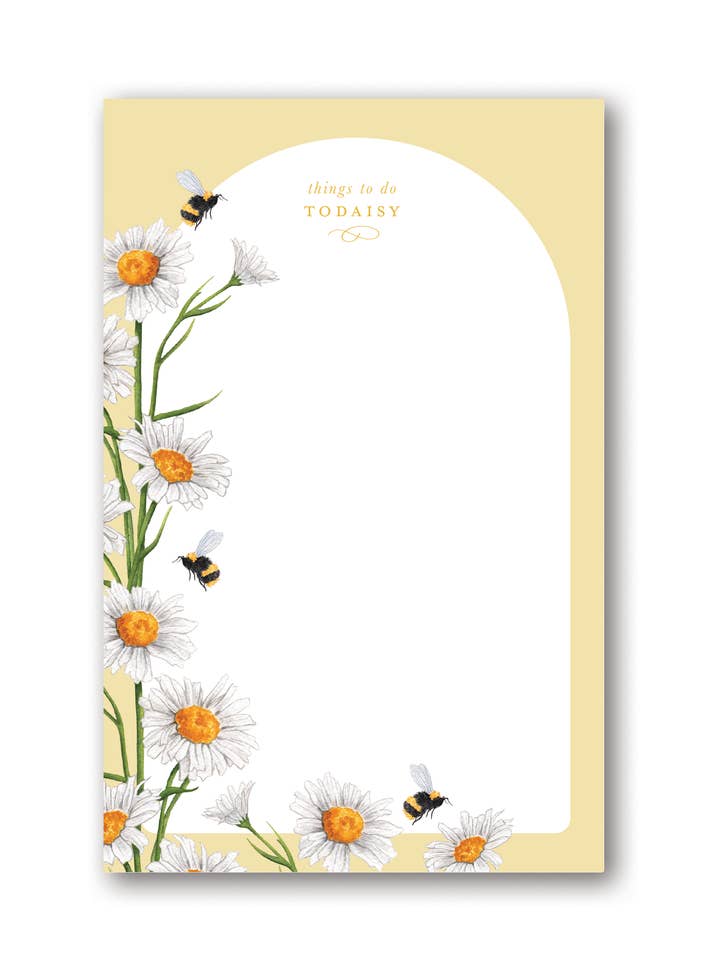 Things To Do Todaisy Notepad for wholesale by Tara Feather Designs