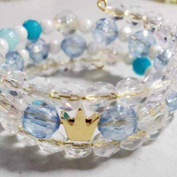 Thorneapple Designs - Wholesale Beaded Bracelet - Kids - Cuff Bracelet: Princess - Child4