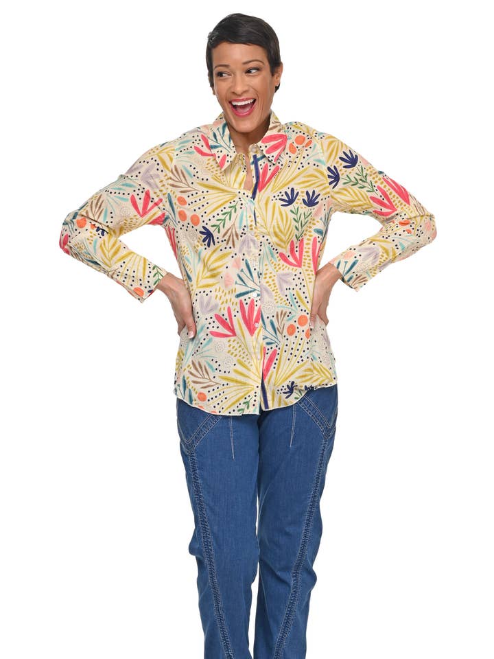 CV1087 Gretchen Bouton en Whimsy Tonal pour la vente par Tulip Clothing