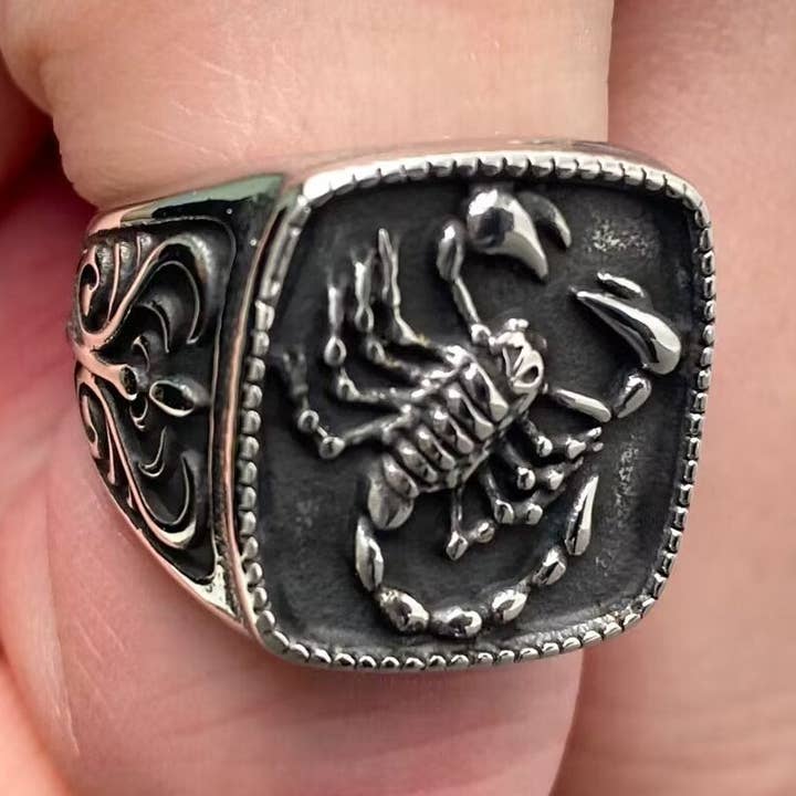 Men's Jewelry Stainless Steel Scorpion Ring - MJ/MR for wholesale by Mio Queena