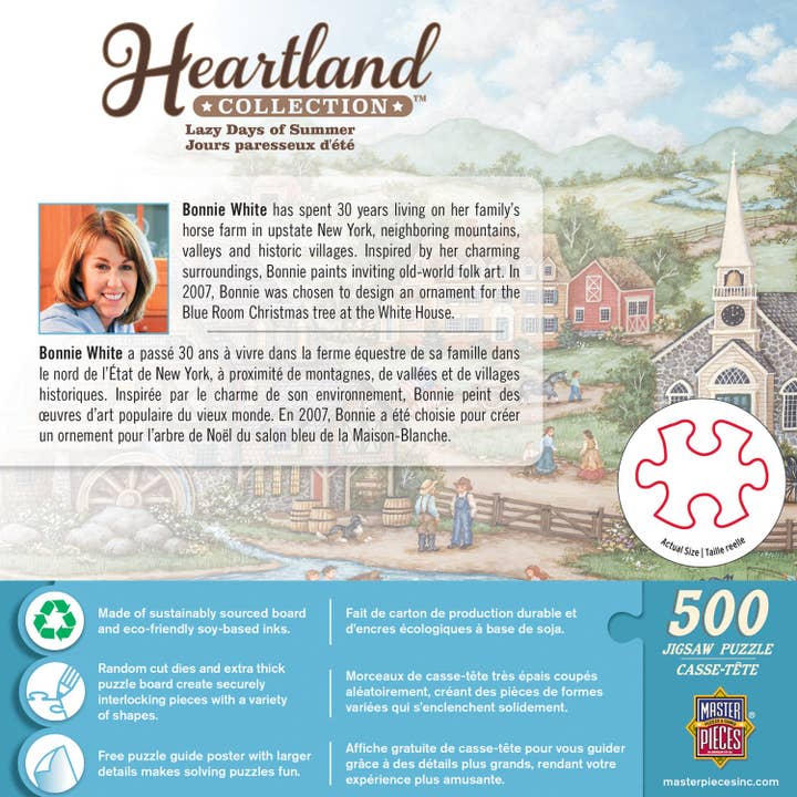 Masterpieces Puzzles - Wholesale Puzzle - Adult - Heartland - Lazy Days of Summer 500 Piece Jigsaw Puzzle