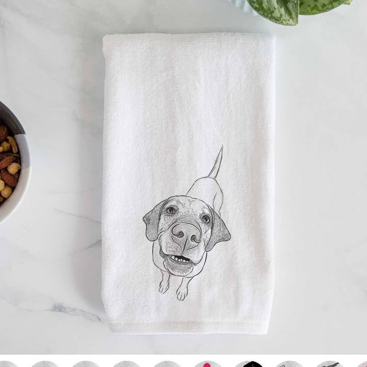 Oquirrh the Vizsla Hand Towel for wholesale by Inkopious