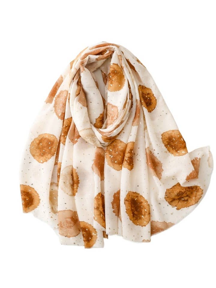 Scarvii - Drømmende Cirkelprint Langt Tørklæde - Tyndt & Flydende for engroshandel hos Funkyrel® Atzbranding Limited