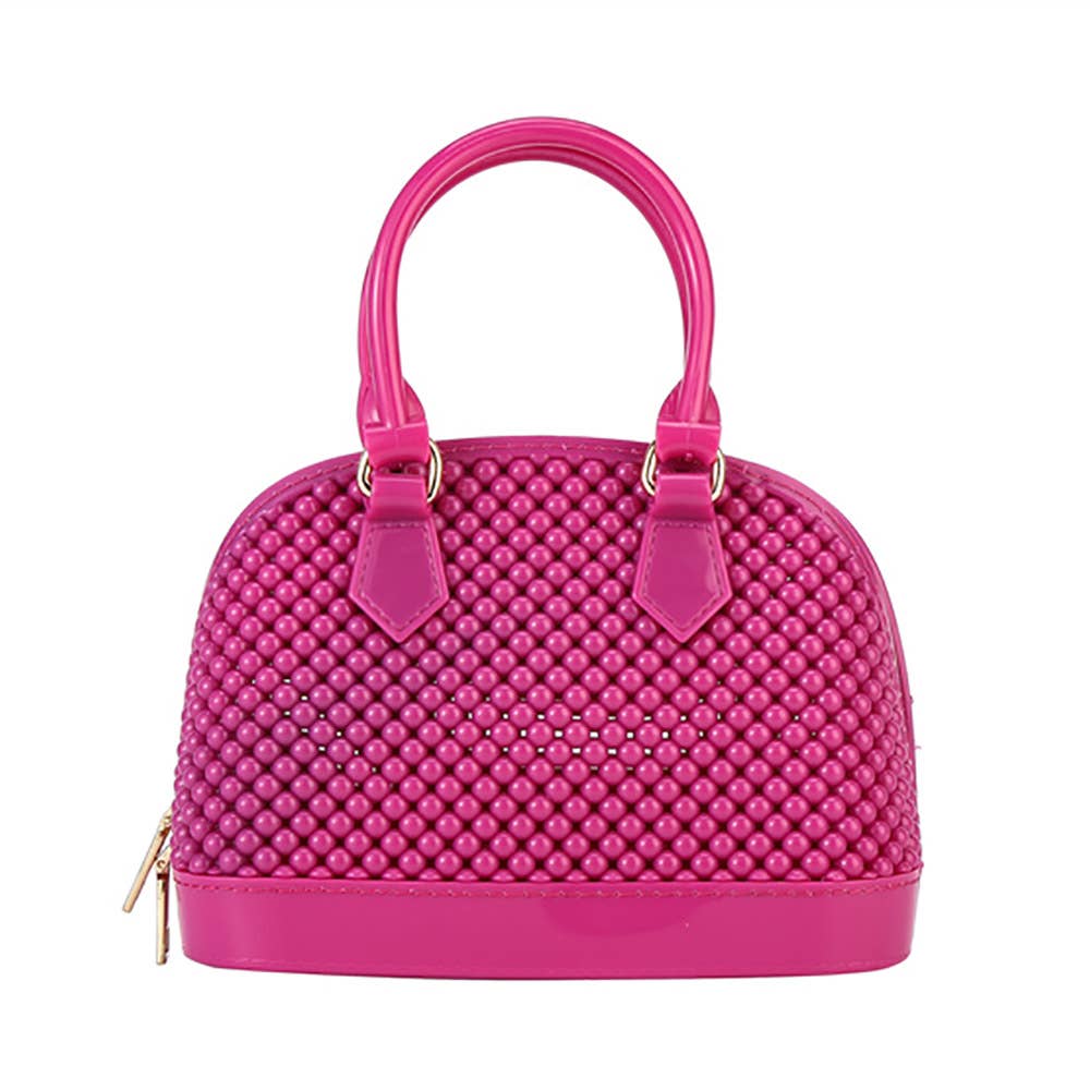 Sensibling Corp. - Wholesale Top Handle Bag - Women's - Solid Jelly Rubber Tote / Crossbody Bag10