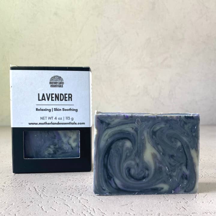 Lavender Shampoo and Body Soap Bar for wholesale by Motherland Essentials
