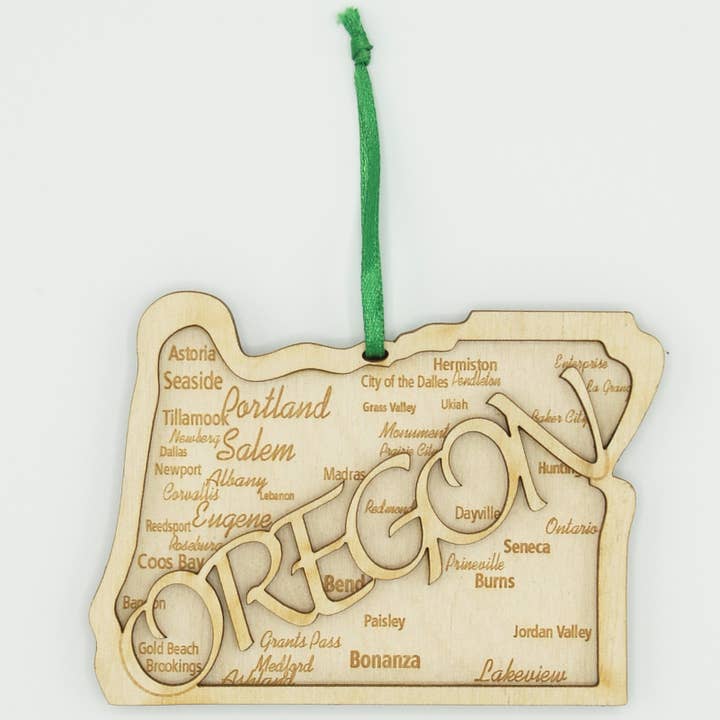 Rocket Laser Graphics - Wholesale Ornament - 2D Oregon Ornament1