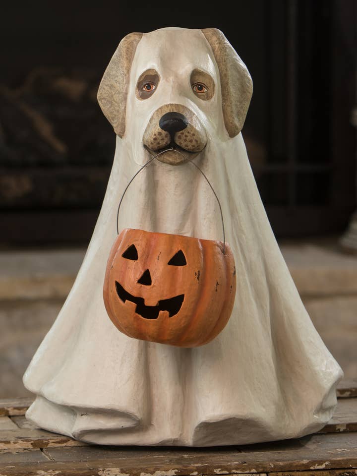 Large Ghost Dog for wholesale by Bethany Lowe Designs