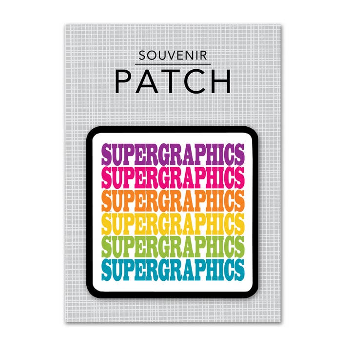 Rock Scissor Paper - Wholesale Patch - Personalized City Iron-on Patch - Supergraphics Repeat