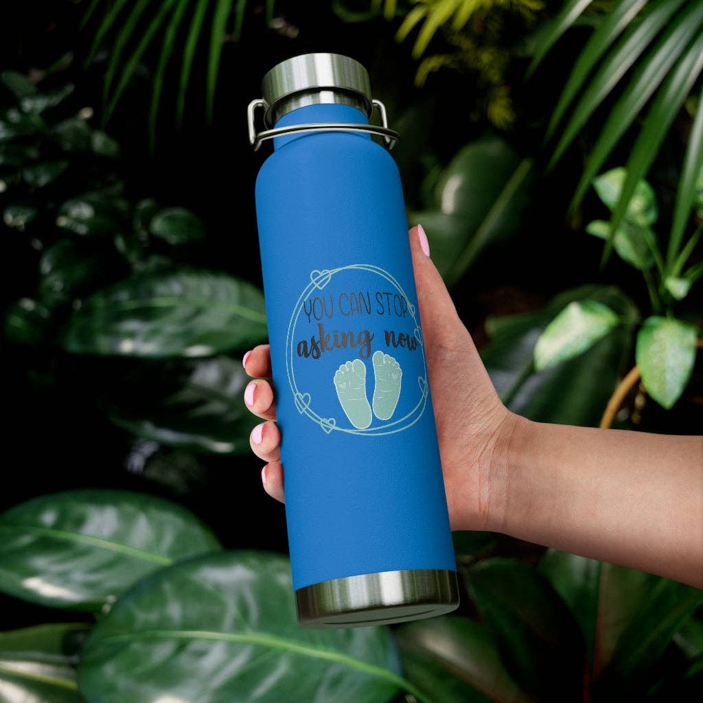 Teegarb LLC – Großhandel Trinkflaschen – Vakuum-isolierte Kupferflasche, 22 Unzen, humorvolle Babys, Bäuche, werdende Mütter, enthüllt Sprüche, urkomische gebärende Nachkommen, Bäuche, Statements27