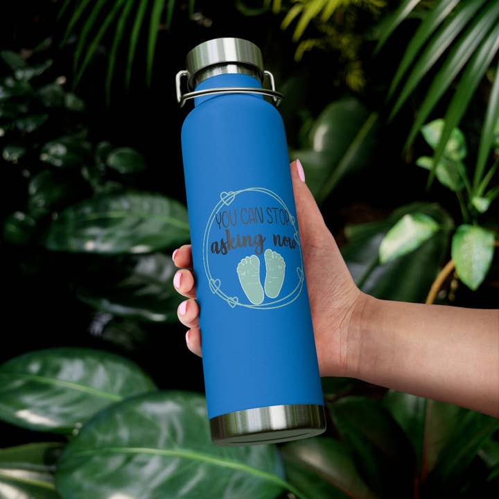 Teegarb LLC – Großhandel Trinkflaschen – Vakuum-isolierte Kupferflasche, 22 Unzen, humorvolle Babys, Bäuche, werdende Mütter, enthüllt Sprüche, urkomische gebärende Nachkommen, Bäuche, Statements27