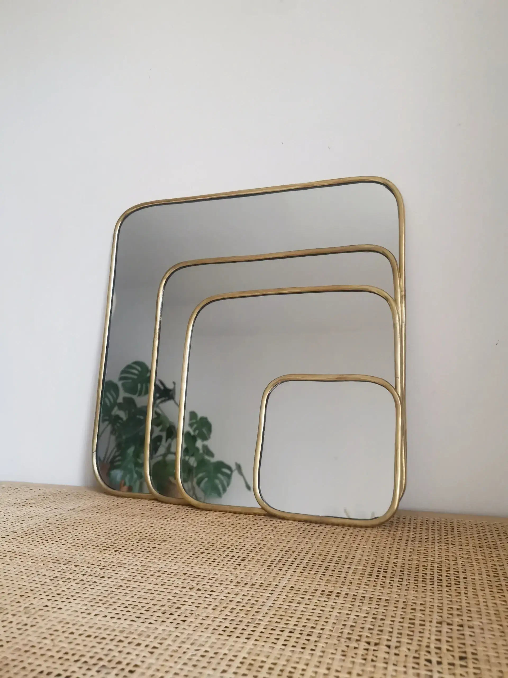 High crafty – Espelho de parede por atacado – Espelho Quadrado Marroquino Feito à Mão com Moldura de Latão Dourado9