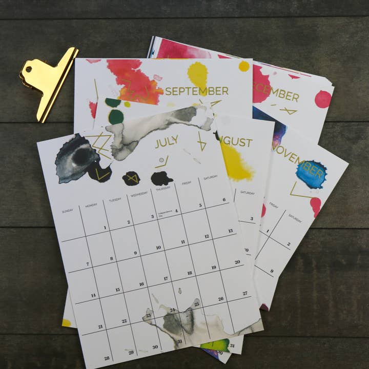 North Studio - Wholesale Calendar - 2024-25 Wall Art Calendar10